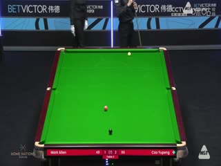 斯諾克威爾士公開賽 馬克·艾倫4-3曹宇鵬 20240212（李照）