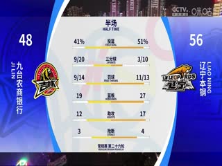 CBA常規(guī)賽第26輪 九臺農(nóng)商銀行VS遼寧本鋼 20240105（姜帆、劉鐵、拜月寧）