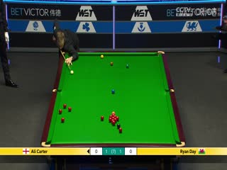 斯諾克威爾士公開(kāi)賽16進(jìn)8 瑞恩·戴1-4阿里·卡特  20250214