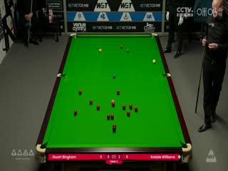斯諾克威爾士公開賽64進(jìn)32 斯圖爾特·賓漢姆0-4羅比·威廉姆斯 20250211