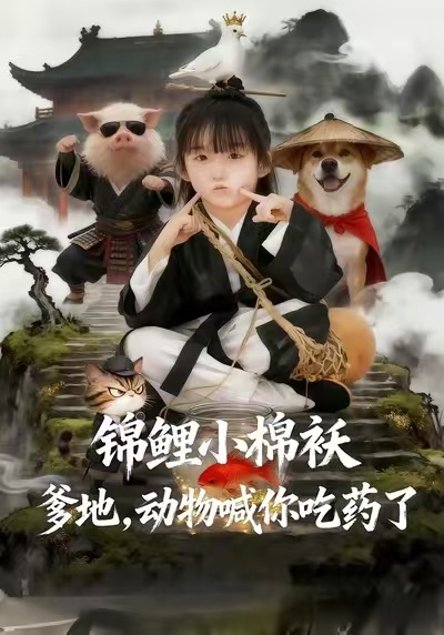 錦鯉小棉襖爹地，動物喊你吃藥了